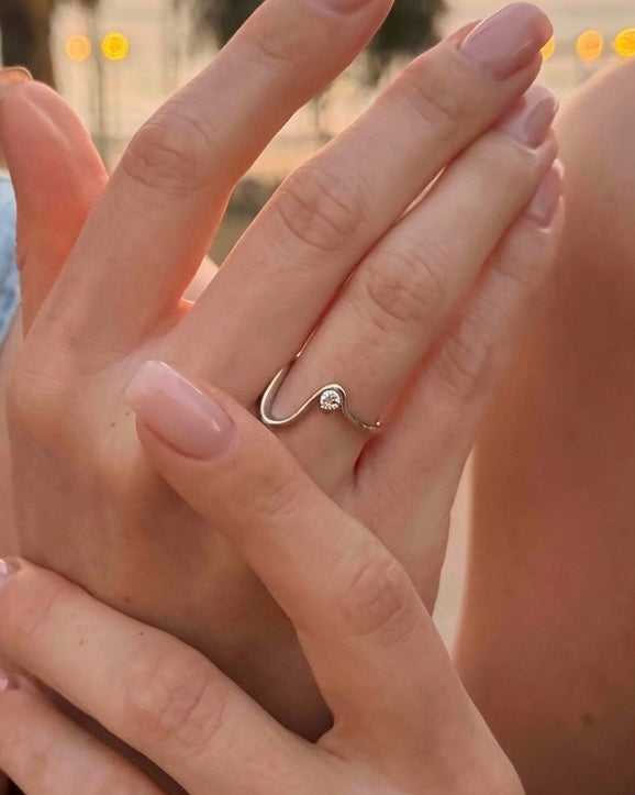 Gili - 14k Gold Ring Natural Diamond