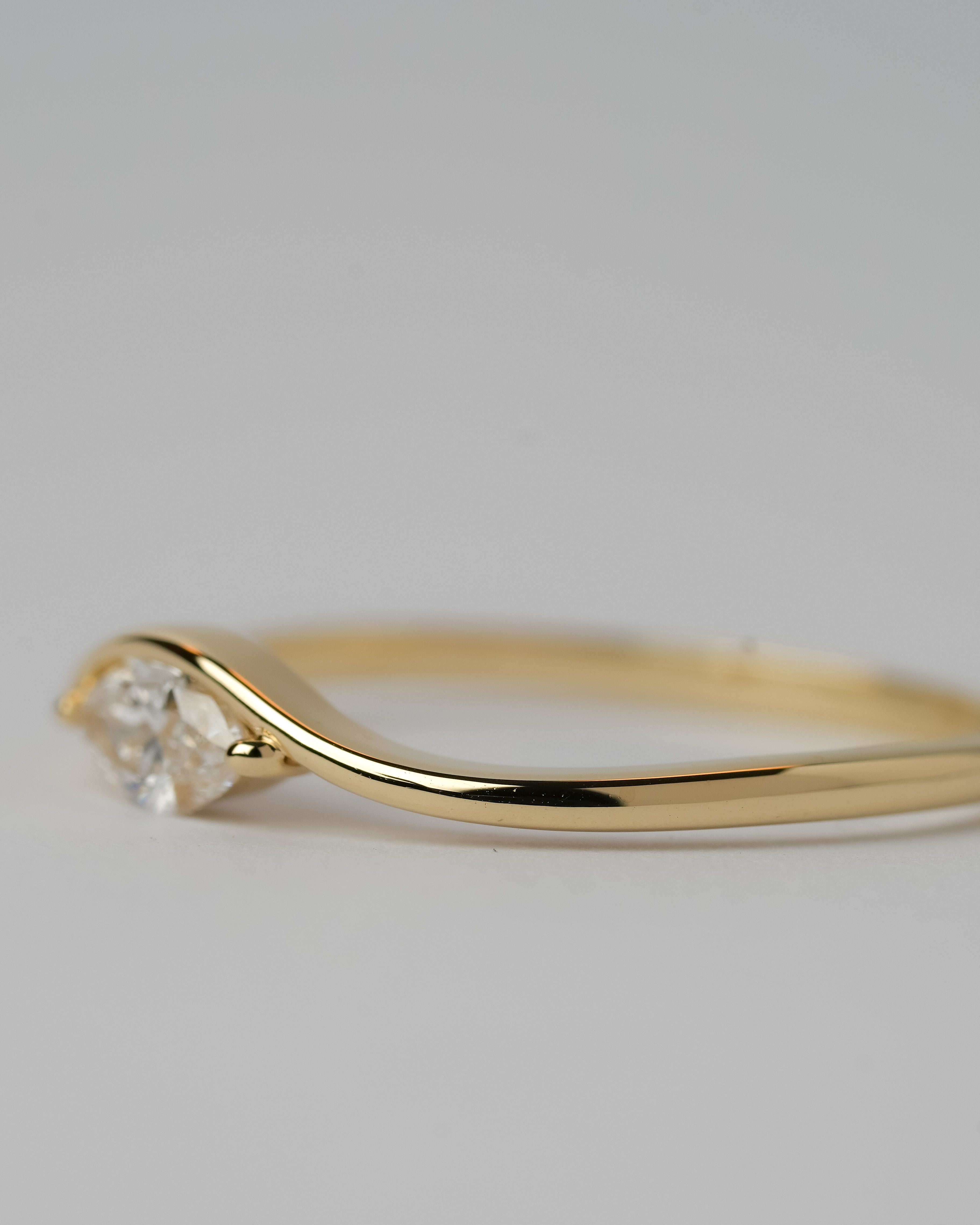 ￼Motion 0.50 ct lab diamond in 14k gold ring