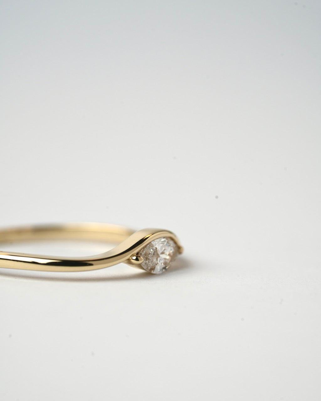 Motion slim 0.25 ct lab diamond in 14K gold