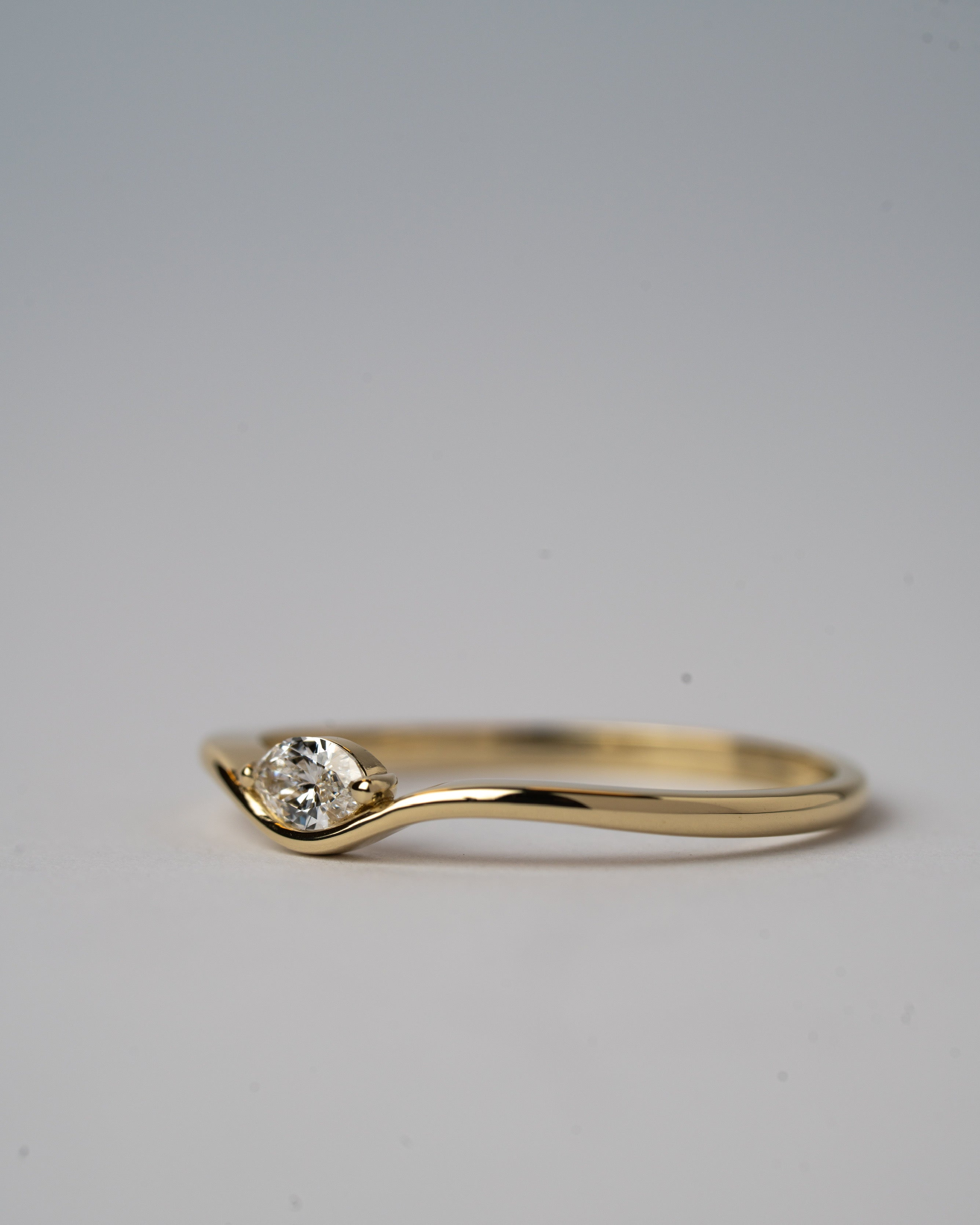 Motion slim 0.10 ct lab diamond in 14K gold